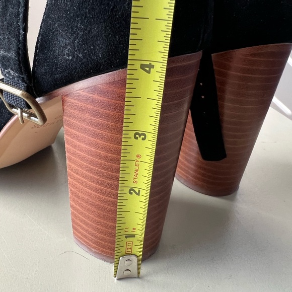 Soludos Colette Brass Studs Block Heels 10 - Picture 3 of 9